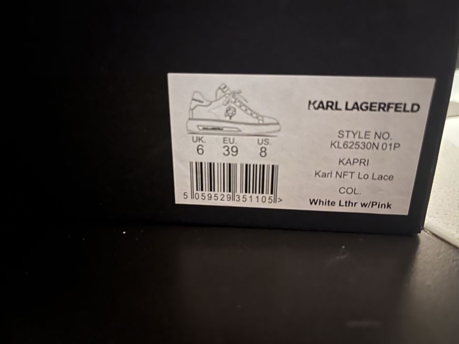 Сникърси Karl-white and pink