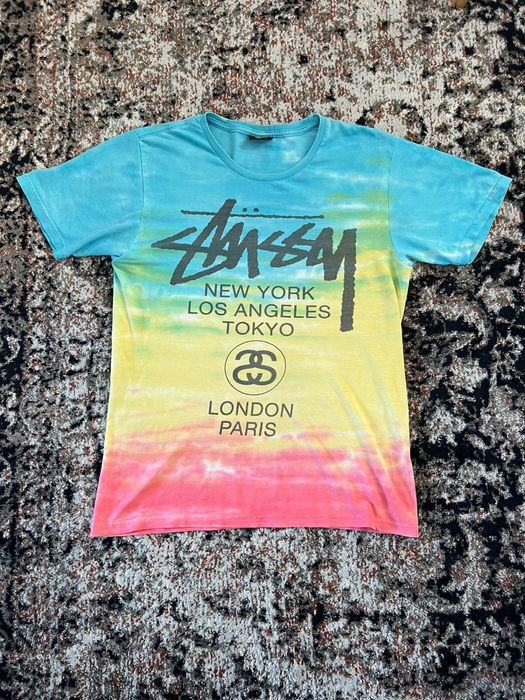 Tricou stussy multicolor