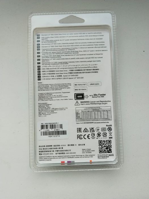 SSD диск AS350X 2.5"SATA3 6gb/sálem 512gb