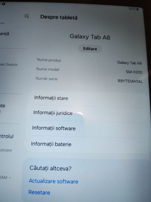 Tableta SAMSUNG Galaxy Tab A8, 10.5", 32GB, 3GB RAM, Wi-Fi + 4G, Dark