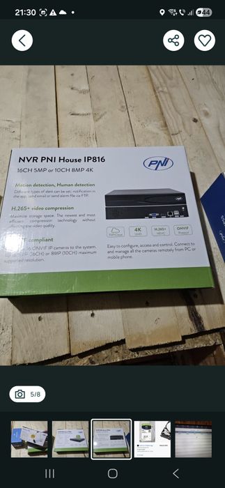 Sistem supraveghere PNI cu GARANTIE, transport  5lei