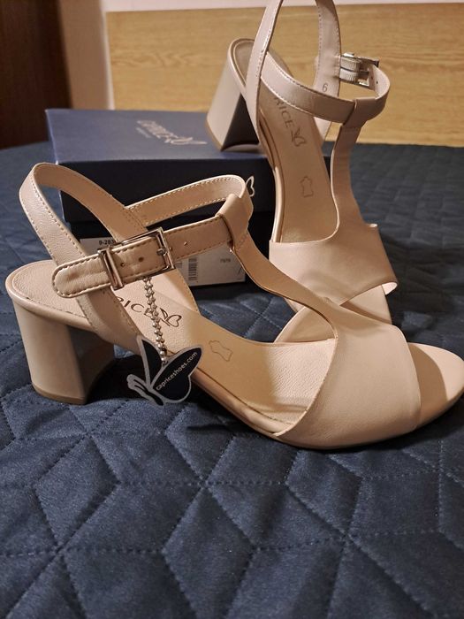 Сандали Caprice, естествена кожа, UK 6