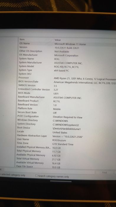 Asus ROG Ally Consola handheld Gaming