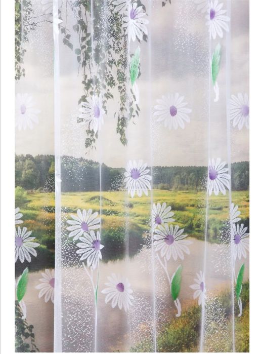 Тюль на кухню, короткая