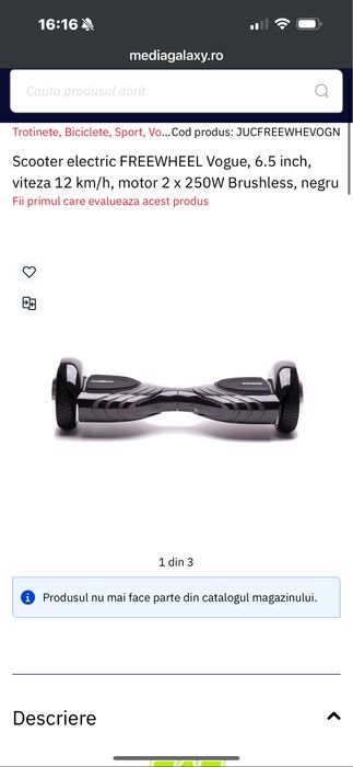 Hoverboard Freewheel Vogue
