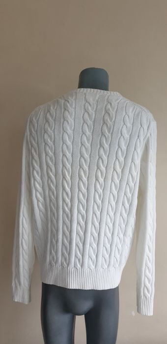 POLO Ralph Lauren Cable Cotton / Knit Mens Size L НОВО ! ОРИГИНАЛ! Мъжки Пуловер!