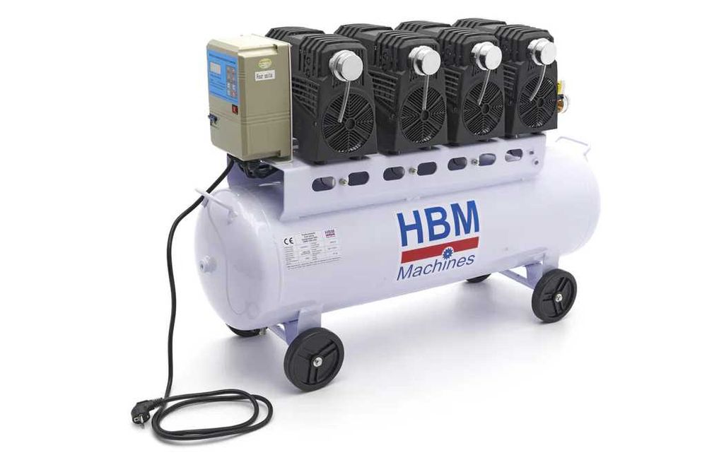Compresor Silentios Zgomot Redus Fara Uulei 120 L 8 BARI HBM MACHINES OLANDA | Pret special doar in Mazazinul Gebo Tools