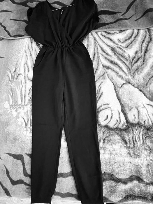 Salopeta lunga de culoare neagru