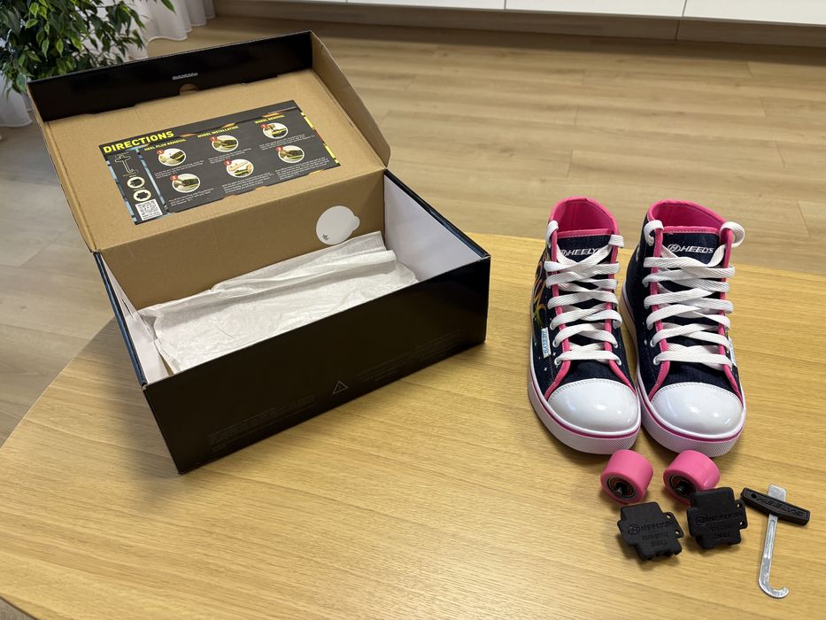 Heelys Veloz Denim/Rainbow!