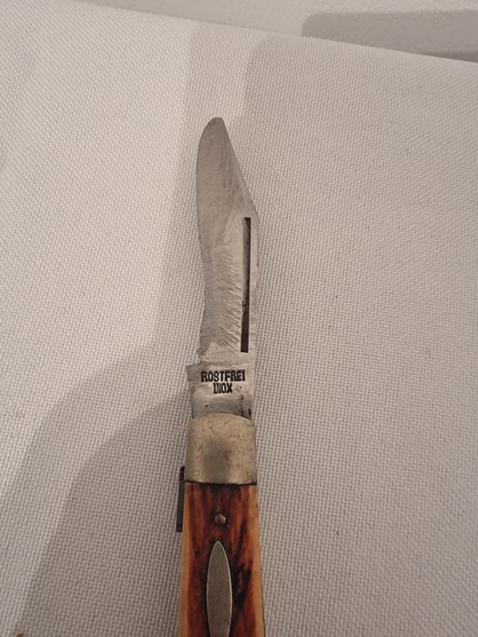 Briceag Rostfrei Inox Solingen cu maner din corn de cerb, vintage cole