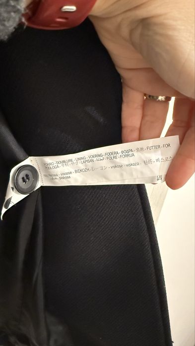 Palton dama Zara Manteco negru