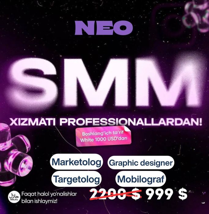 SMM Xizmatlari Rezultat xohlovchilari uchun Faqat !