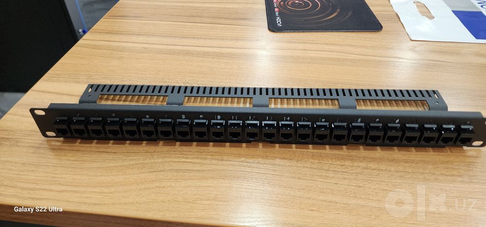 Patch panel 24port CAT6 server shkaflar uchun: 30 у.е. - Аксессуары и ...