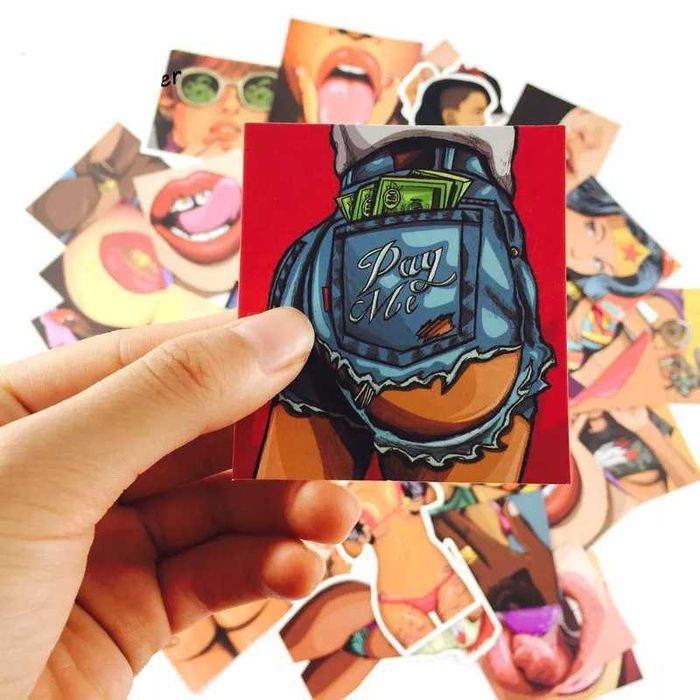 Стикери за декорация 47х бр Sexy/Beauty Girls/Секси/Красиви момичета