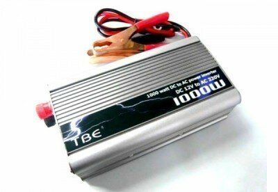 Invertor convertor 12v 220V 1000W varf 2000w inclusiv cablu bricheta