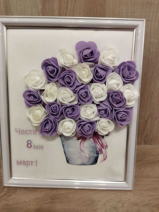 3Д рамки с вечни рози