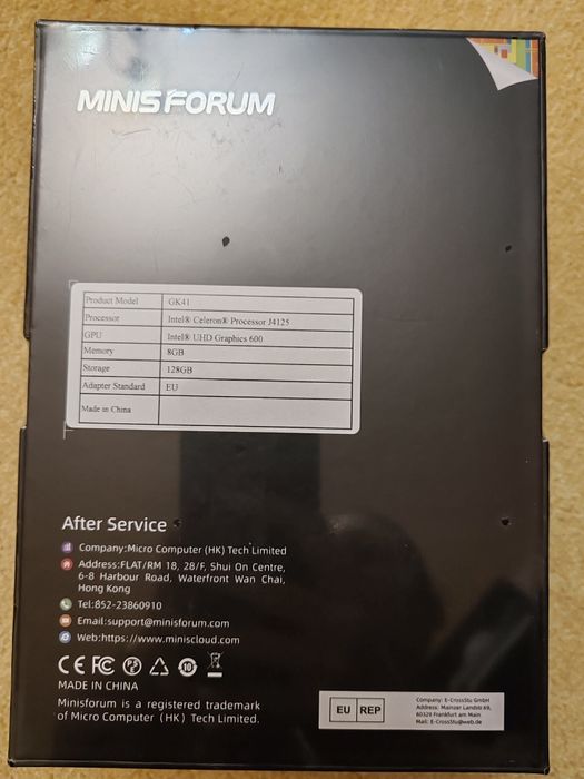 Mini pc MinisForum GK41 Mini PC