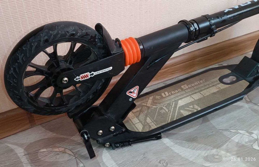 Премиум самокат Scooter Urban с ручным тормозом + скейтборд в подарок