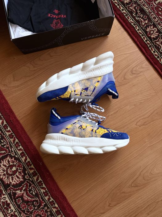 Versace Chain Reaction Blue Gold