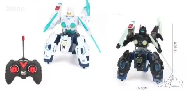 Робот Трансформърс полиция3в1в звук и светлинибб с дистанционно управл