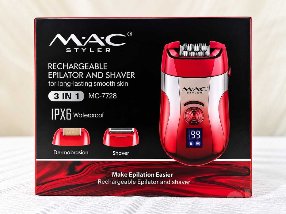 MAC STYLER MC-7728 — 3 in 1 epilyator va ustara