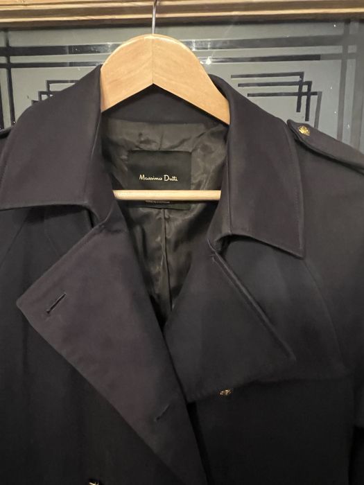 Vand trenci dama bleumarin Massimo Dutti