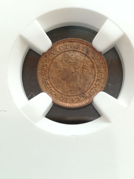 1/4 цент 1901 Британски Цейлон NGC MS63 RB