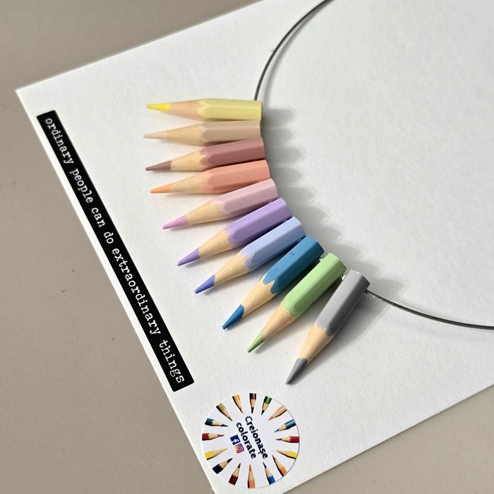 Colier creioane colorate