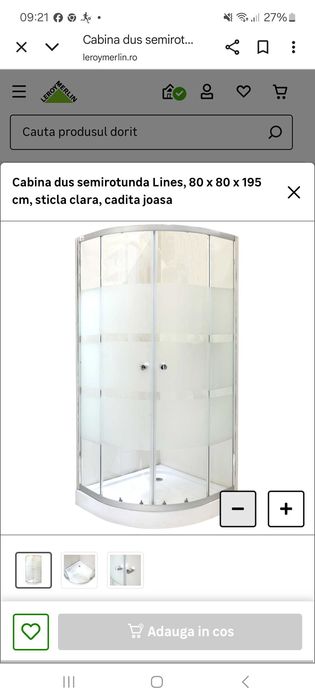 Cabina dus noua, Lines