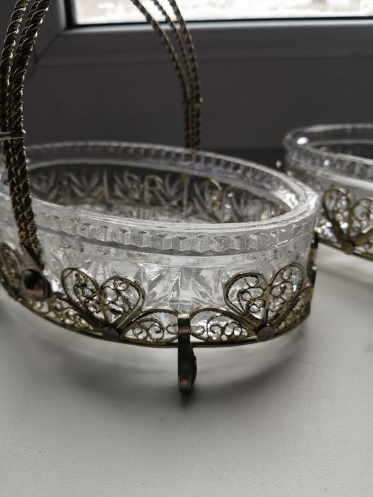 Посуда хрусталь вазочки