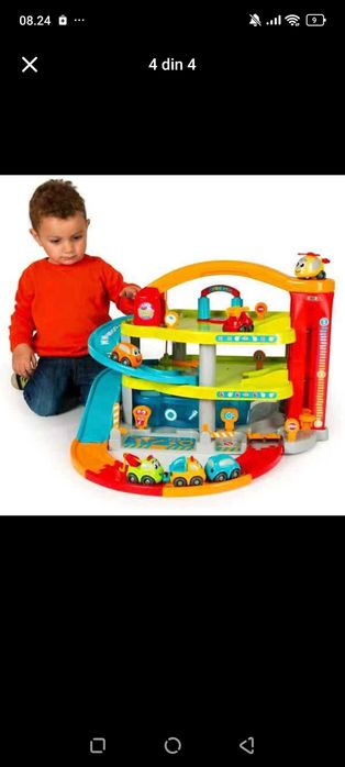 Set de joaca garaj și spălătorie auto cu mașini