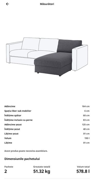 Canapea Ikea extensibila