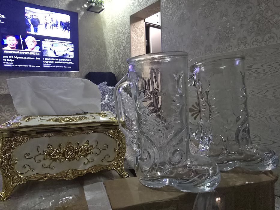 Shisha bokallar 6 dona (yangi)