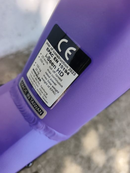 НОВ Планински ел. велосипед/E-Bike Wheeler i-SEEN HD Lila/Grey-Size L