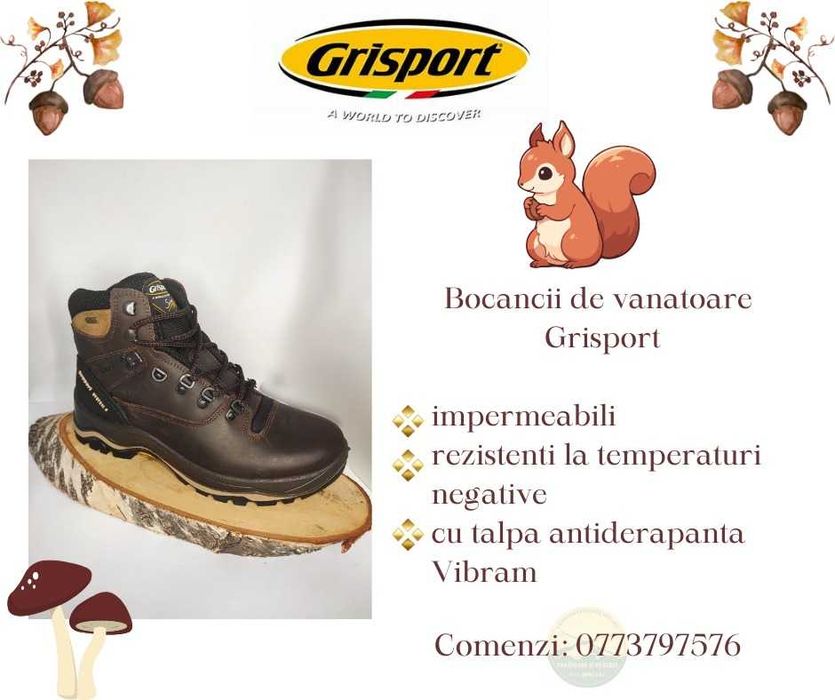 Bocanci Grisport, de vânătoare, impermeabili