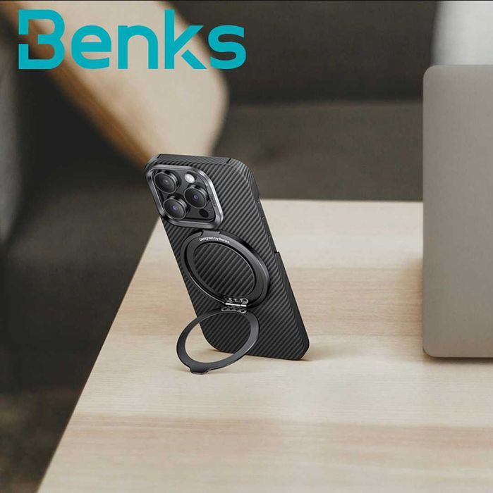 Benks ArmorPop держатель и подставка MagSafe Kevlar® 360 for iPhone 16