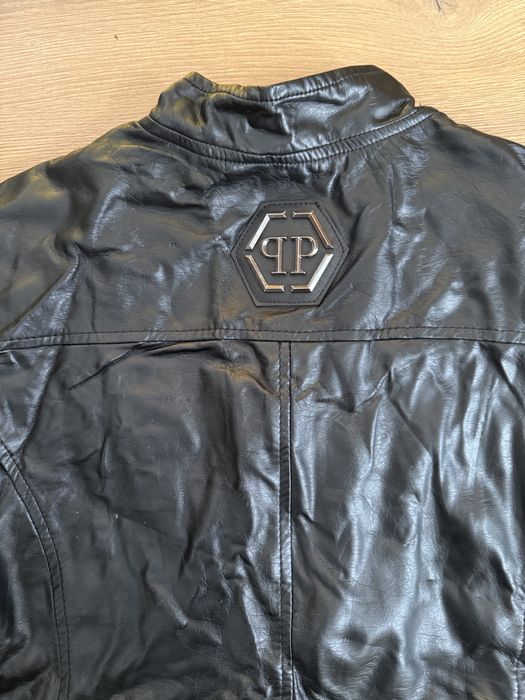 Кожено яке Philipp Plein size S  ново без етикет