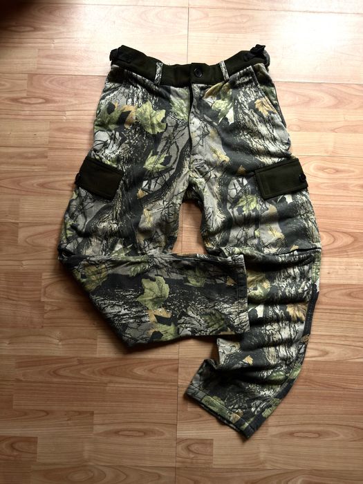 Pantaloni pants trousers cargo softshell tactical HSF camo fleece