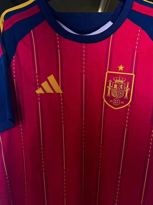 Tricou de fotbal Spania rosu