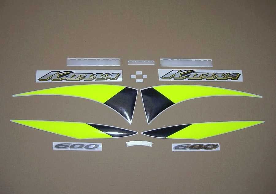 Стикери Сузуки 600 Катана 2000г.-2003г. лепенки Suzuki Katana gsxf