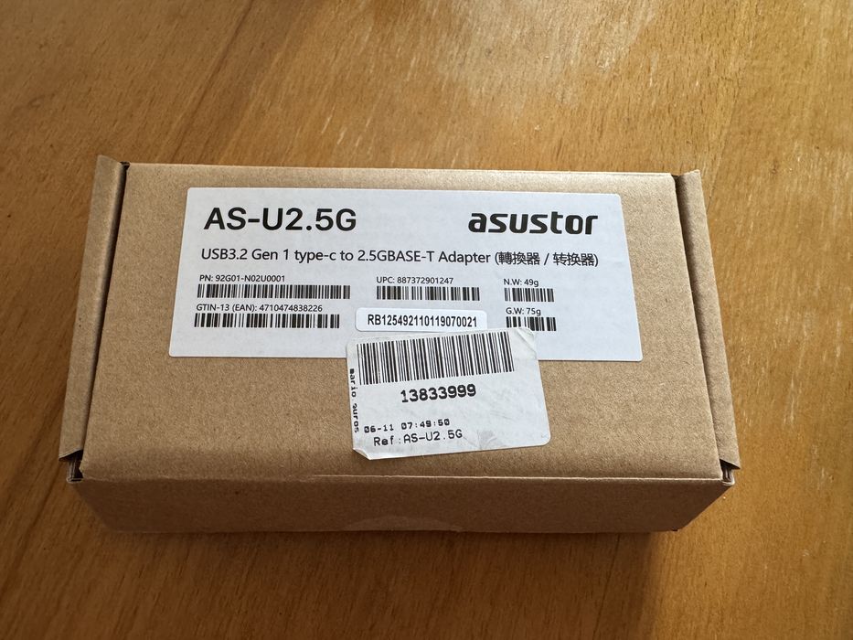 Adaptor Tip C la RJ-45 Asustor AS-U2.5G