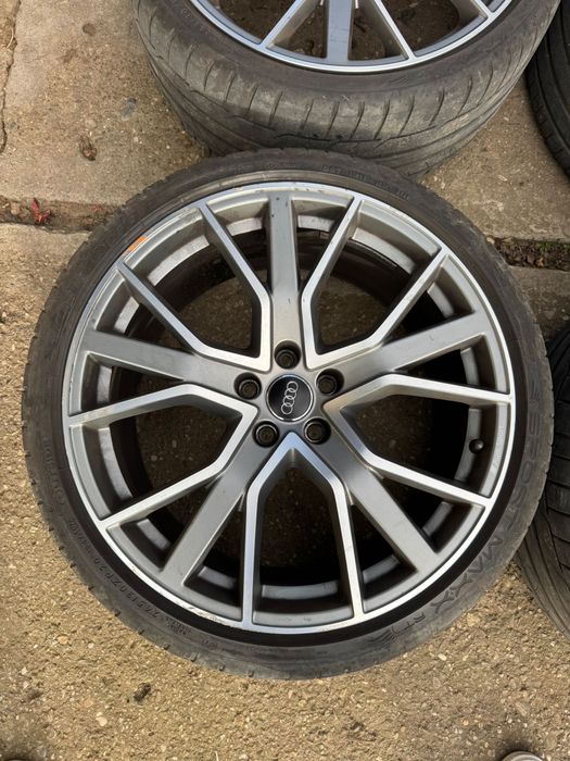 Vând set 4 jante originale Audi Sport echipate cu anvelope Dunlop Maxx Sport