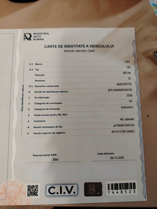 Fiat barchetta 1.8 benzina