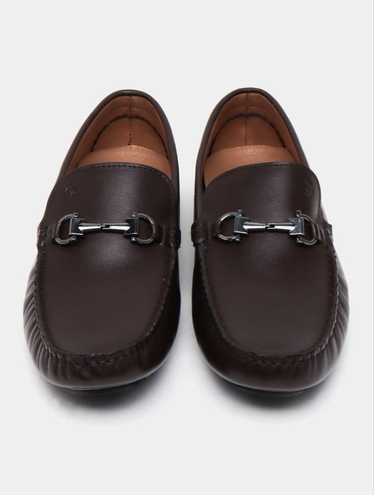 Мужские кожаные мокасины Tezcan Shoes, размер 43 (Турция)