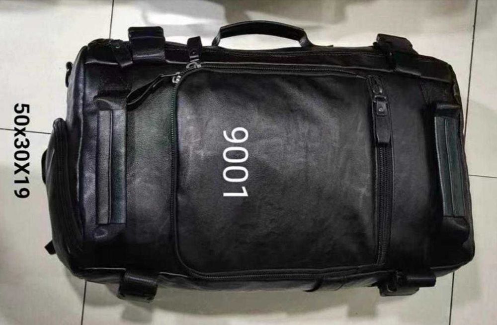 Кожаные стильные сумки дорожные (0990)