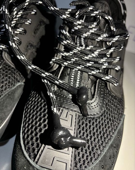 Adidași Versace Chain Reaction Black toate mărimile