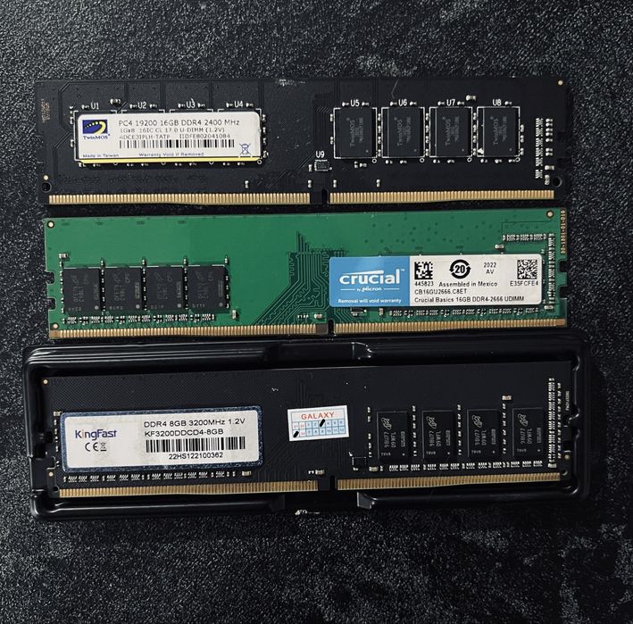 Оперативки разные DDR4 читайте описание!
