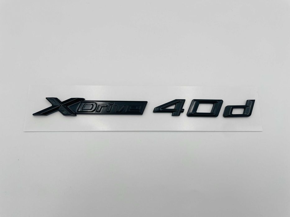 Emblema compatibila BMW x-drive 40d negru