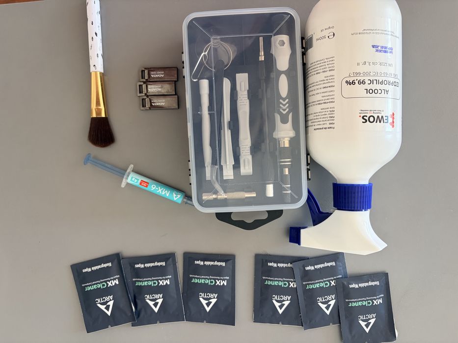 Kit Profesional Mentenanță PC/Console – Pastă MX-6, Trusă Scule + Stick Windows