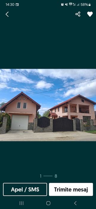 Închiriez casă 13 km de Tîrgoviște 8 km de Pucioasa.În localitatea Vul